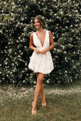 Atti Mini Dress - Cream